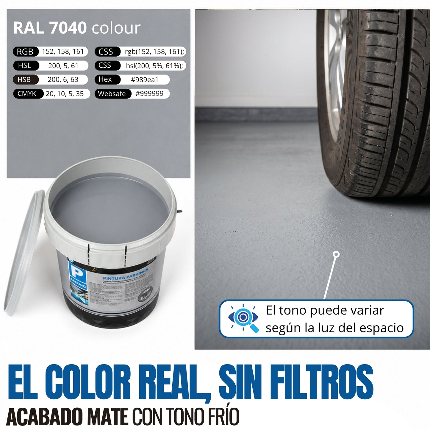Pintura para Parking Gris
