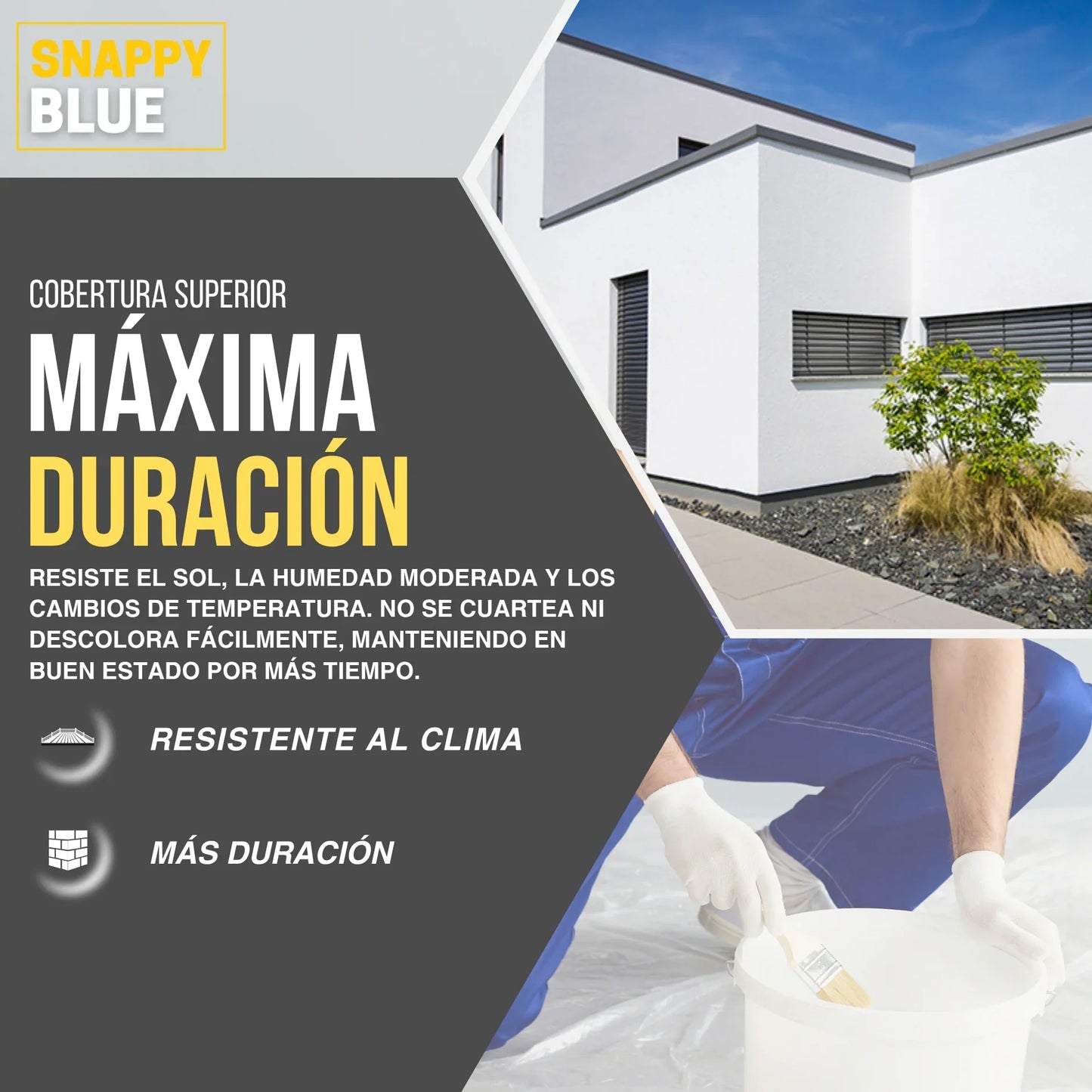 REVESTIMIENTO LISO ACRILICO MATE EXTERIOR | Snappyblue®
