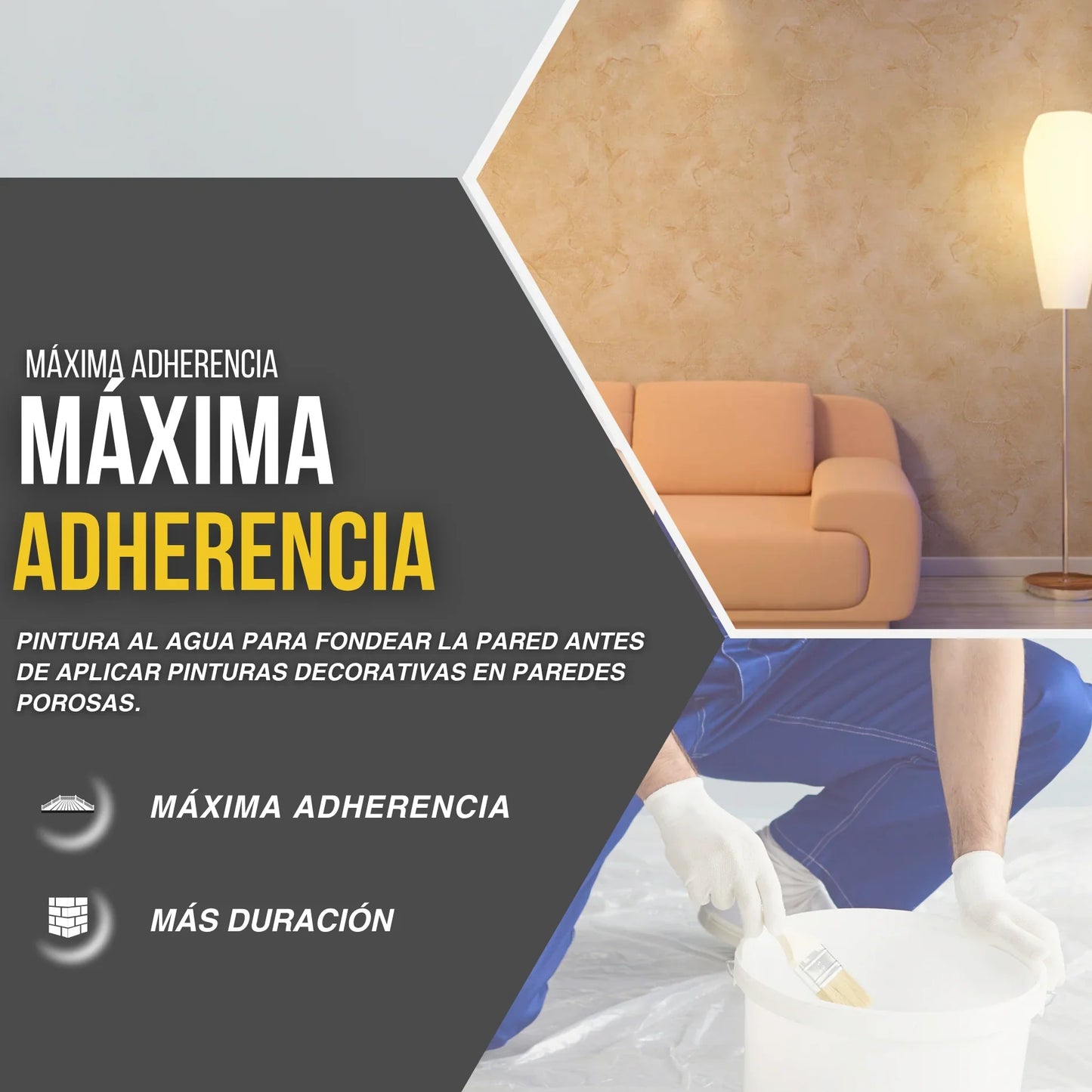 Imprimación de Fondo para Decoración Interior