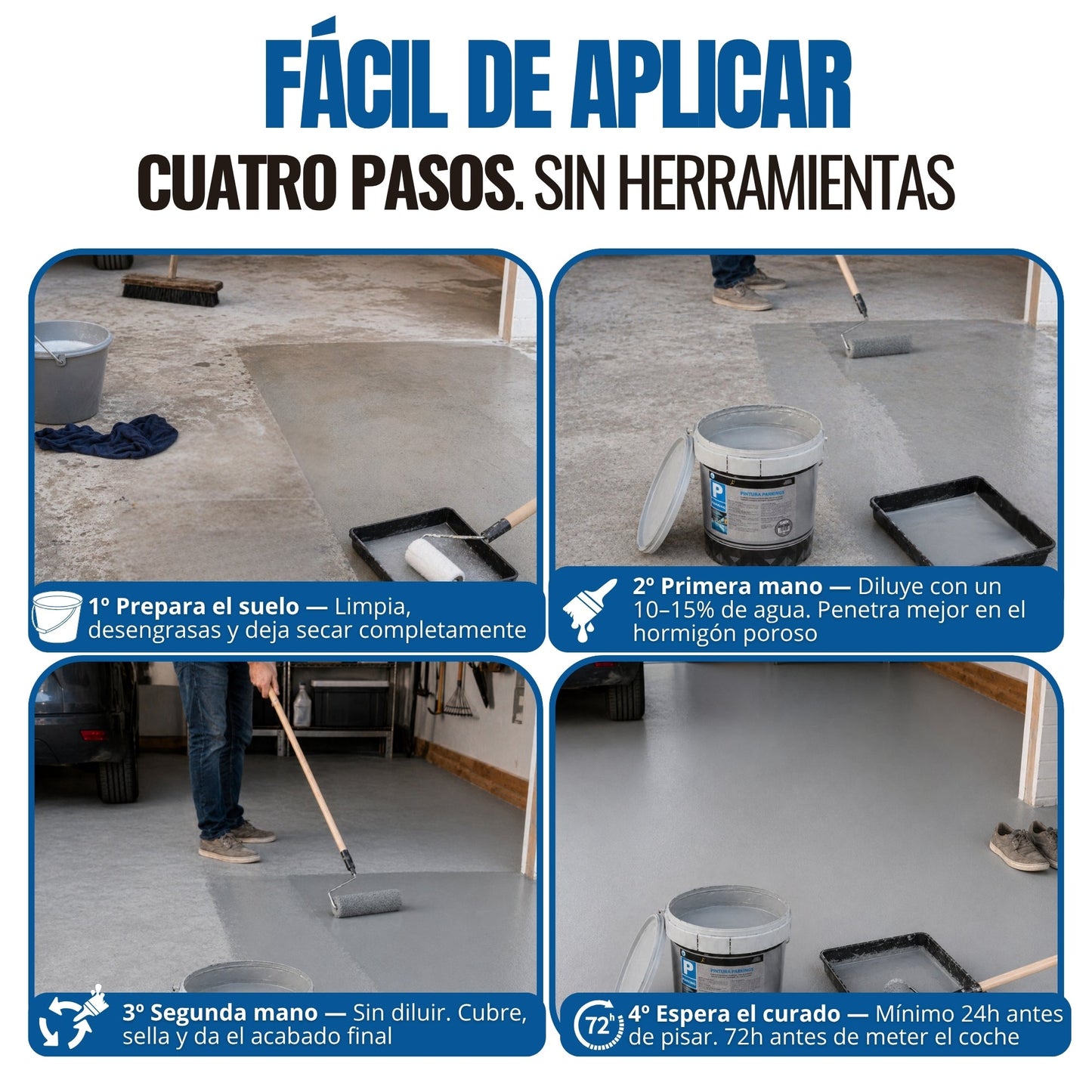 Pintura para Parking Gris