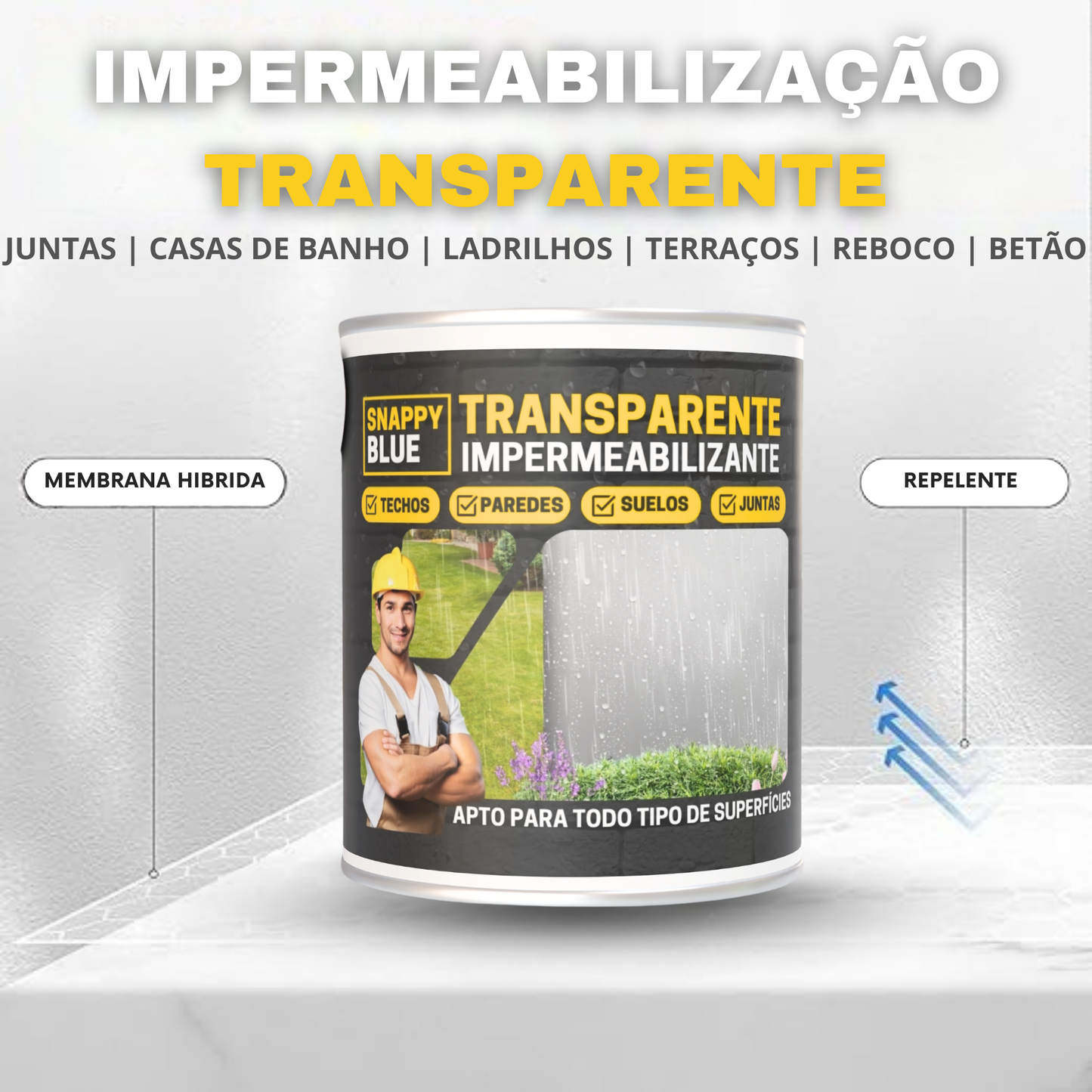 Revestimento Selante Impermeabilizante | SnappyBlue®️