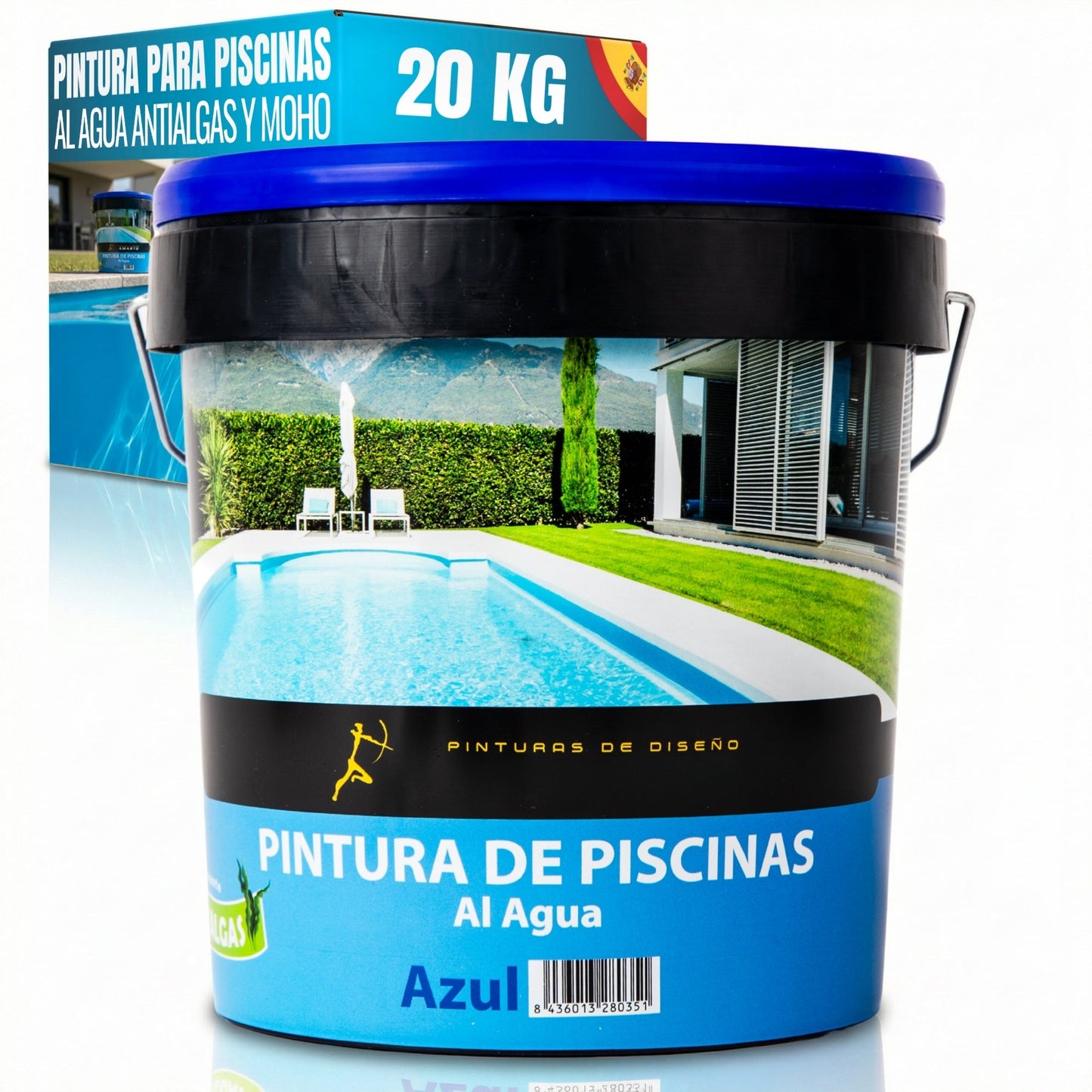 Pintura para Piscinas y Bordes Antialgas