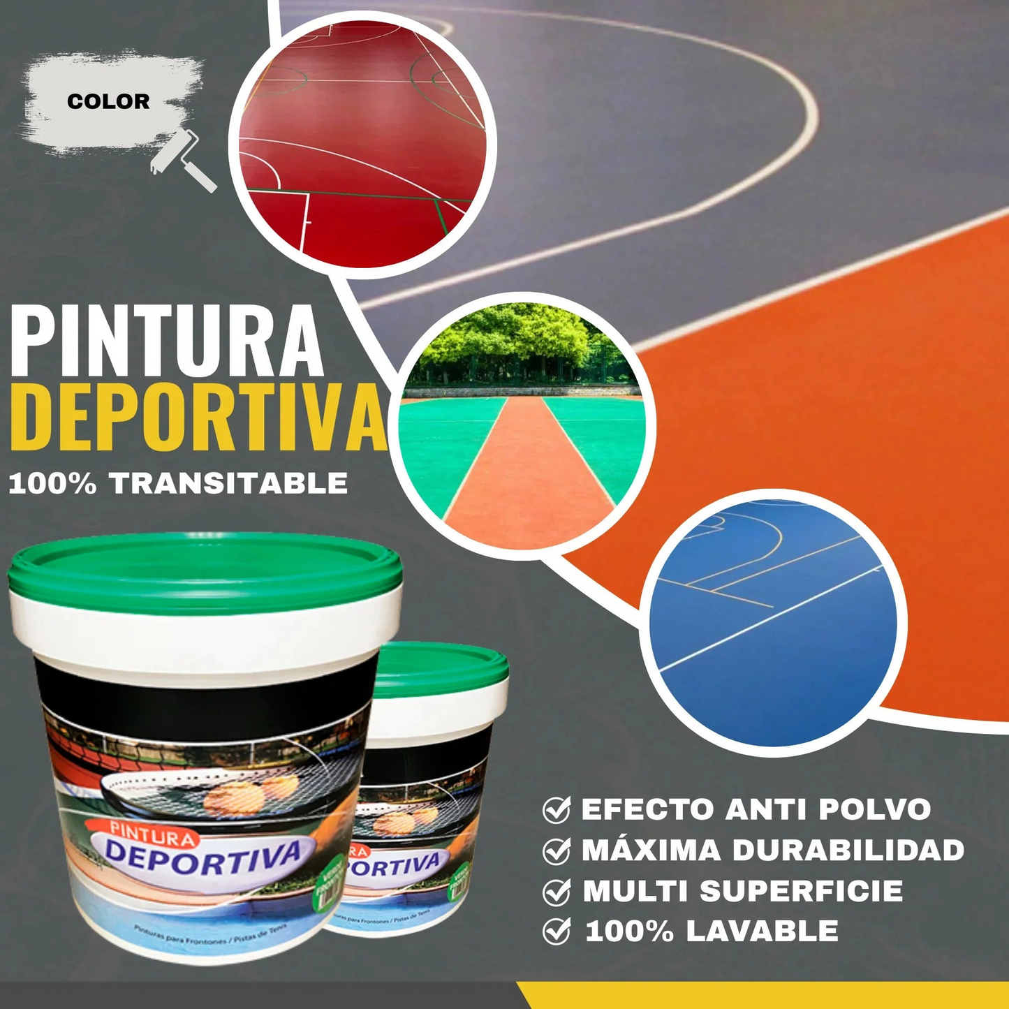 PINTURA DEPORTIVA PAVIMENTOS | Snappyblue®