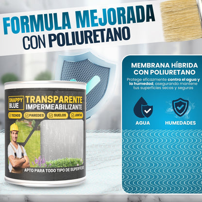 Impermeabilizante Membrana Híbrida Poliuretano | Snappyblue®