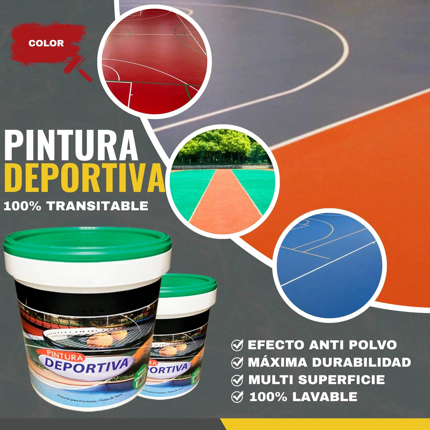 PINTURA DEPORTIVA PAVIMENTOS | Snappyblue®
