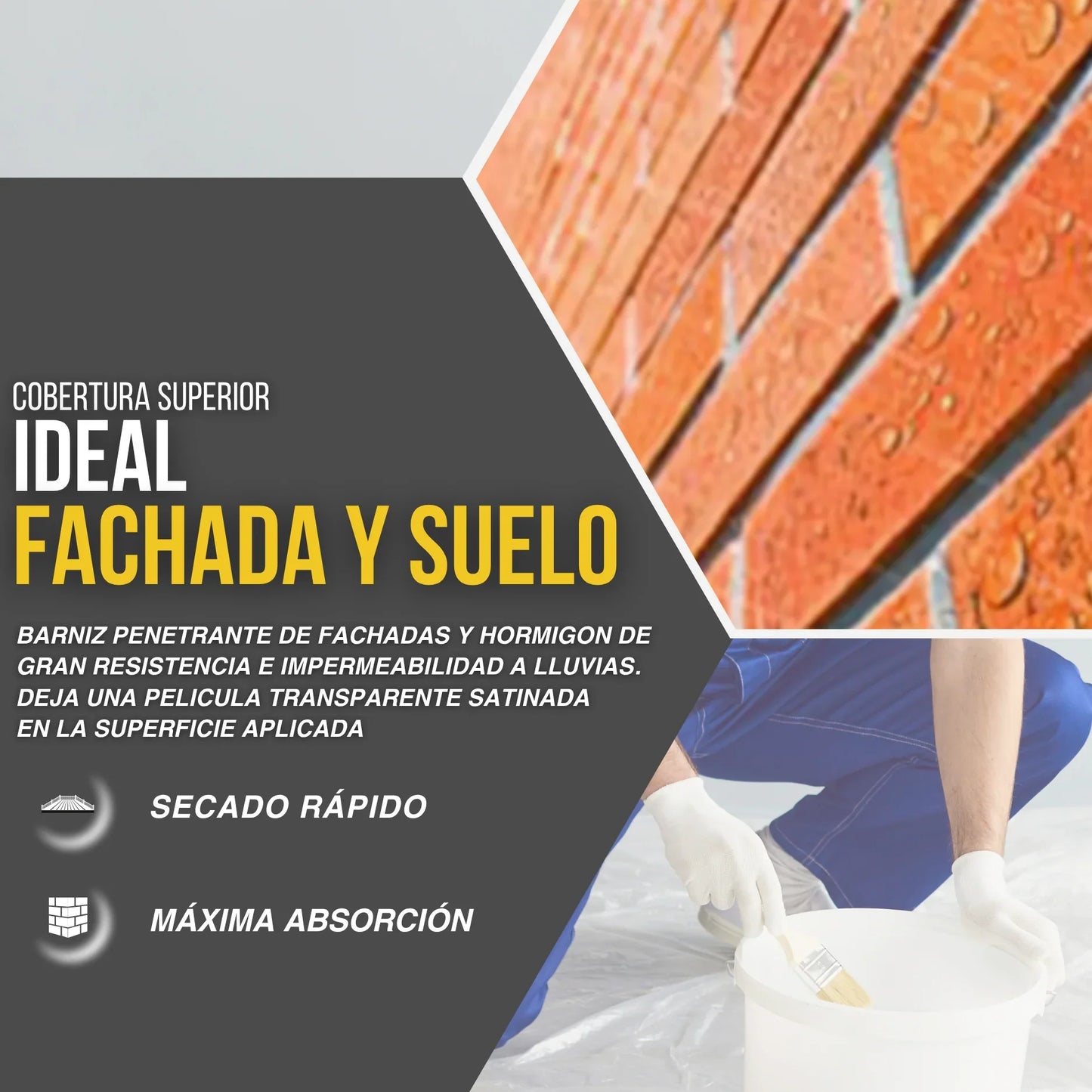Barniz Sintético Penetrante para Fachadas y Suelos