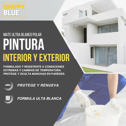 Pintura Plástica Mate Blanco Polar