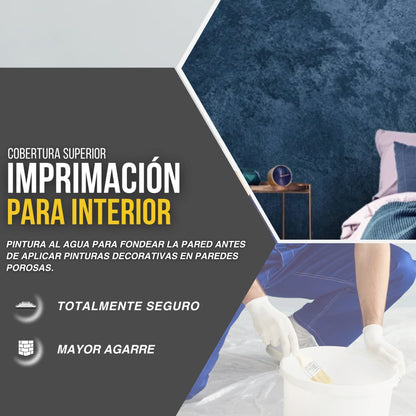 Imprimación de Fondo para Decoración Interior