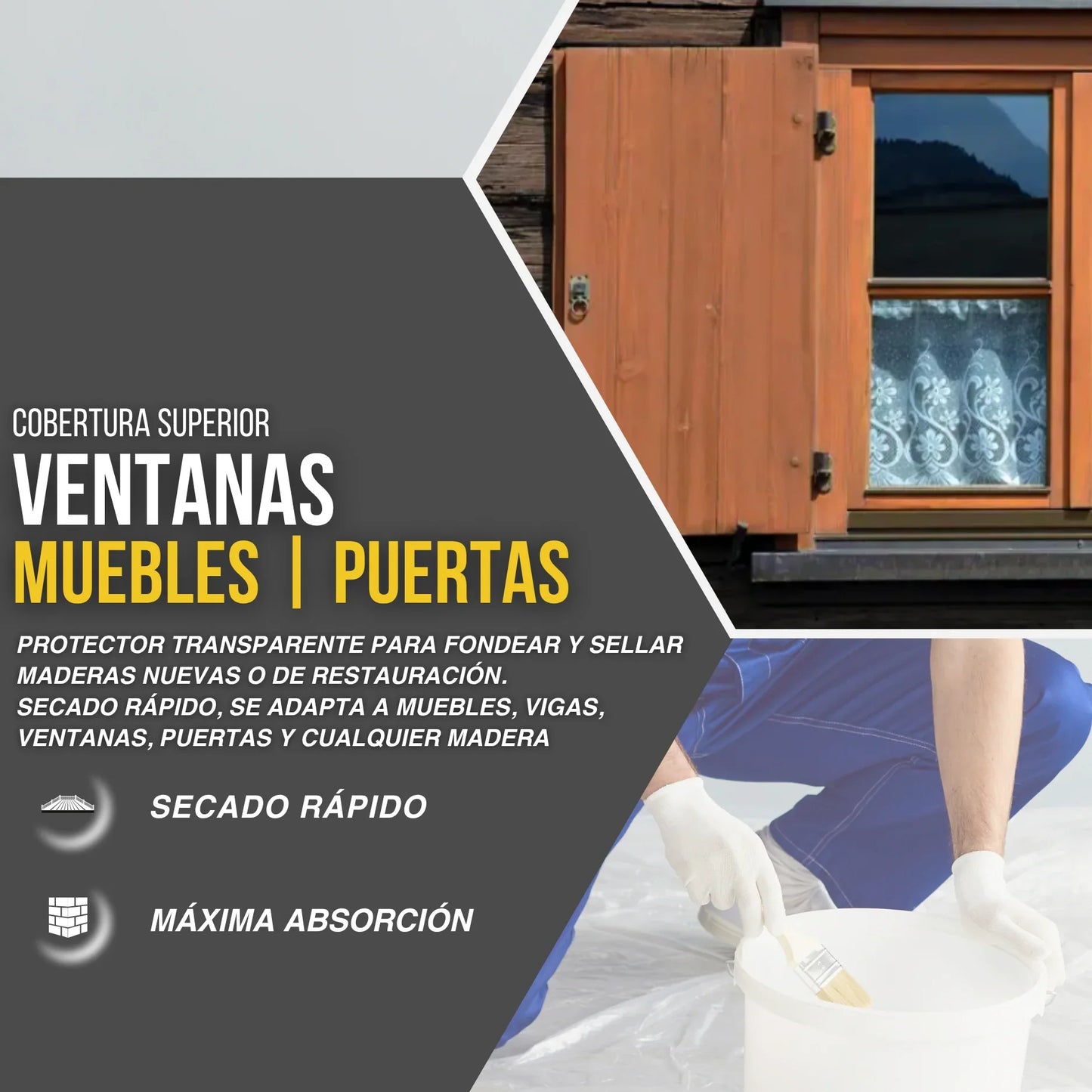 Laca Nitro Tapaporos para Madera