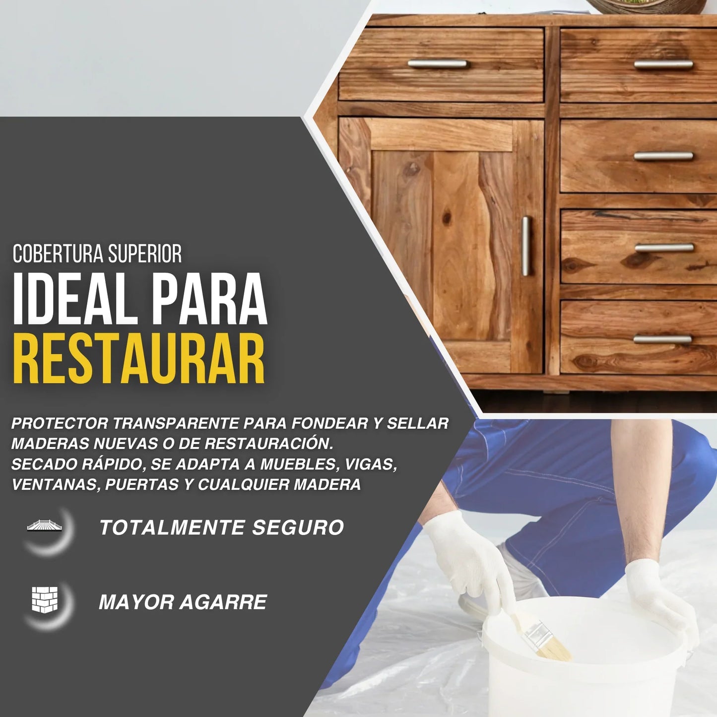 Laca Nitro Tapaporos para Madera