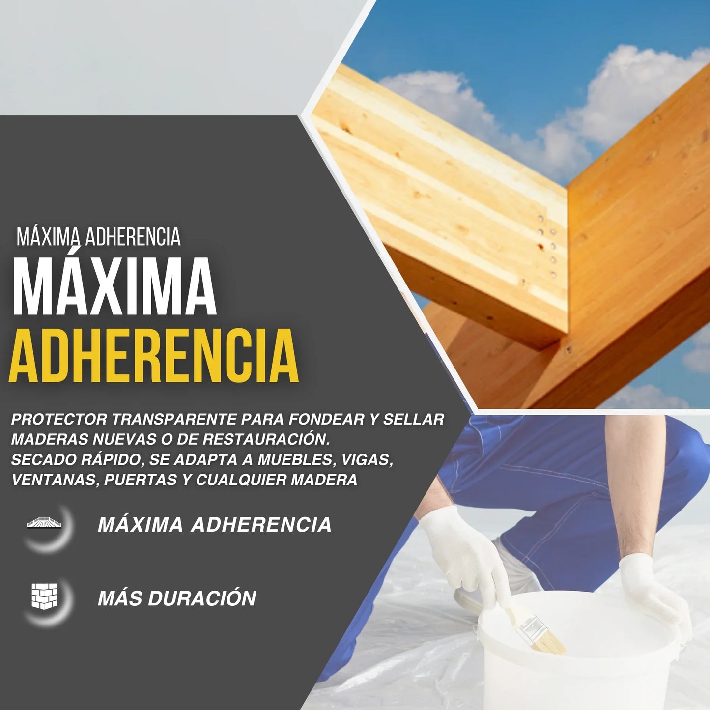 Laca Nitro Tapaporos para Madera