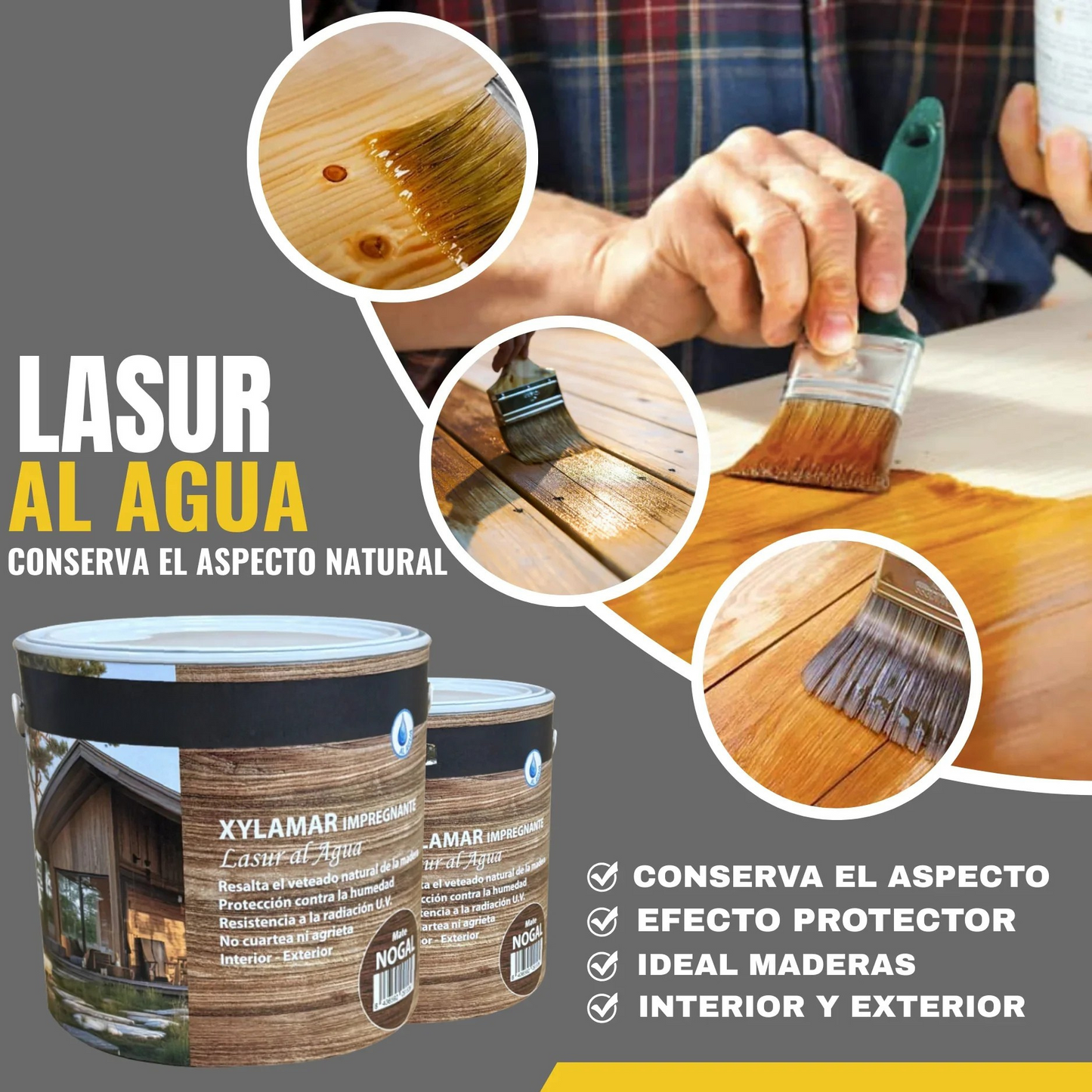 Lasur al Agua Xylamar Impregnante