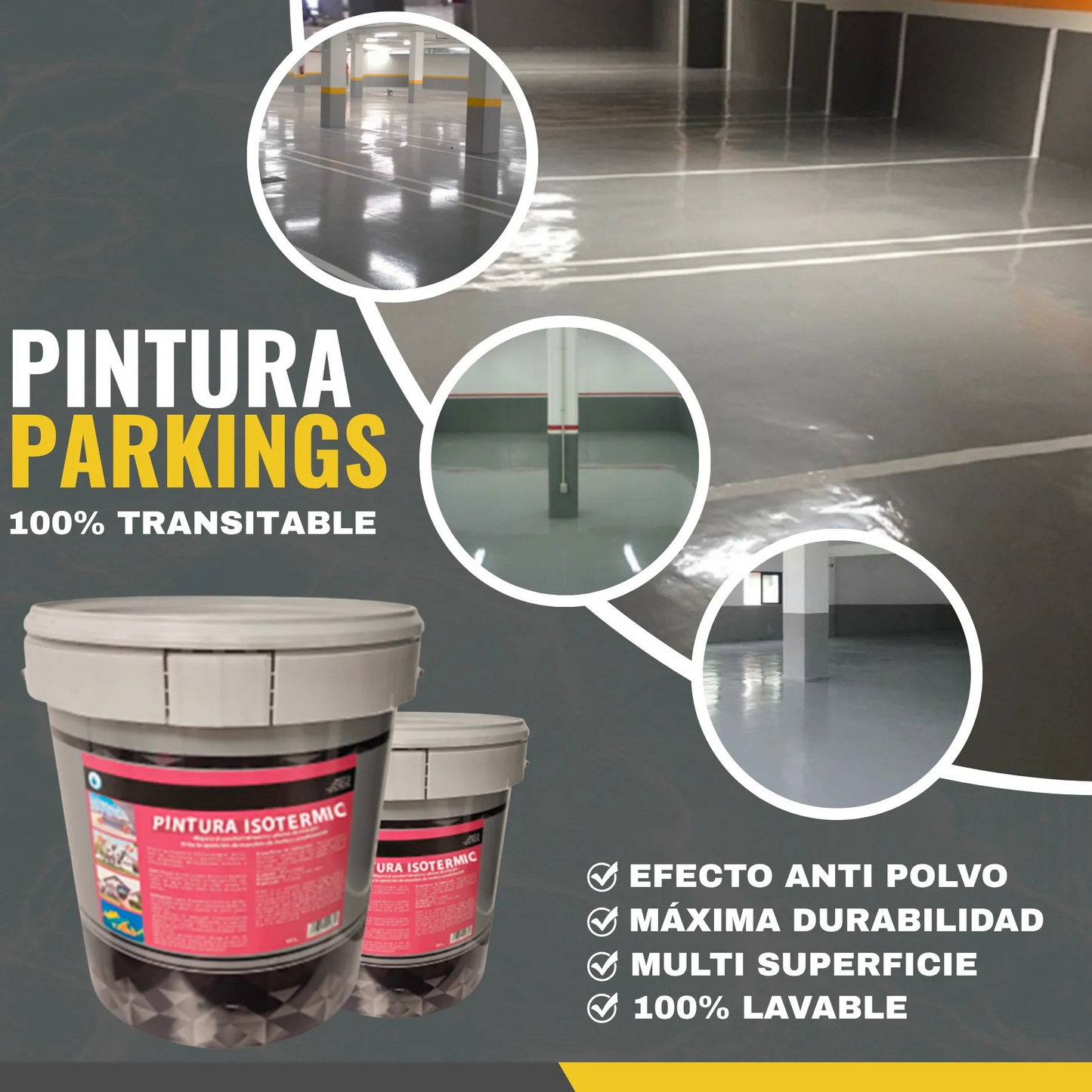 PINTURA PARKING GRIS | Snappyblue®