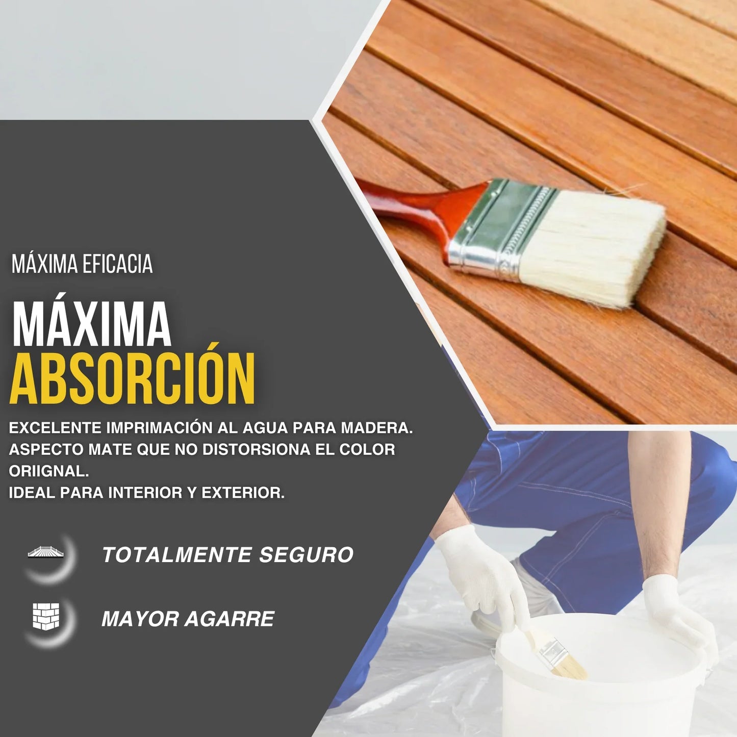 Sellador Blanco Mate al Agua para Maderas