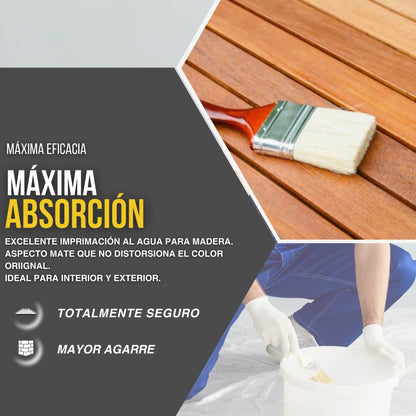 Sellador Blanco Mate al Agua para Maderas