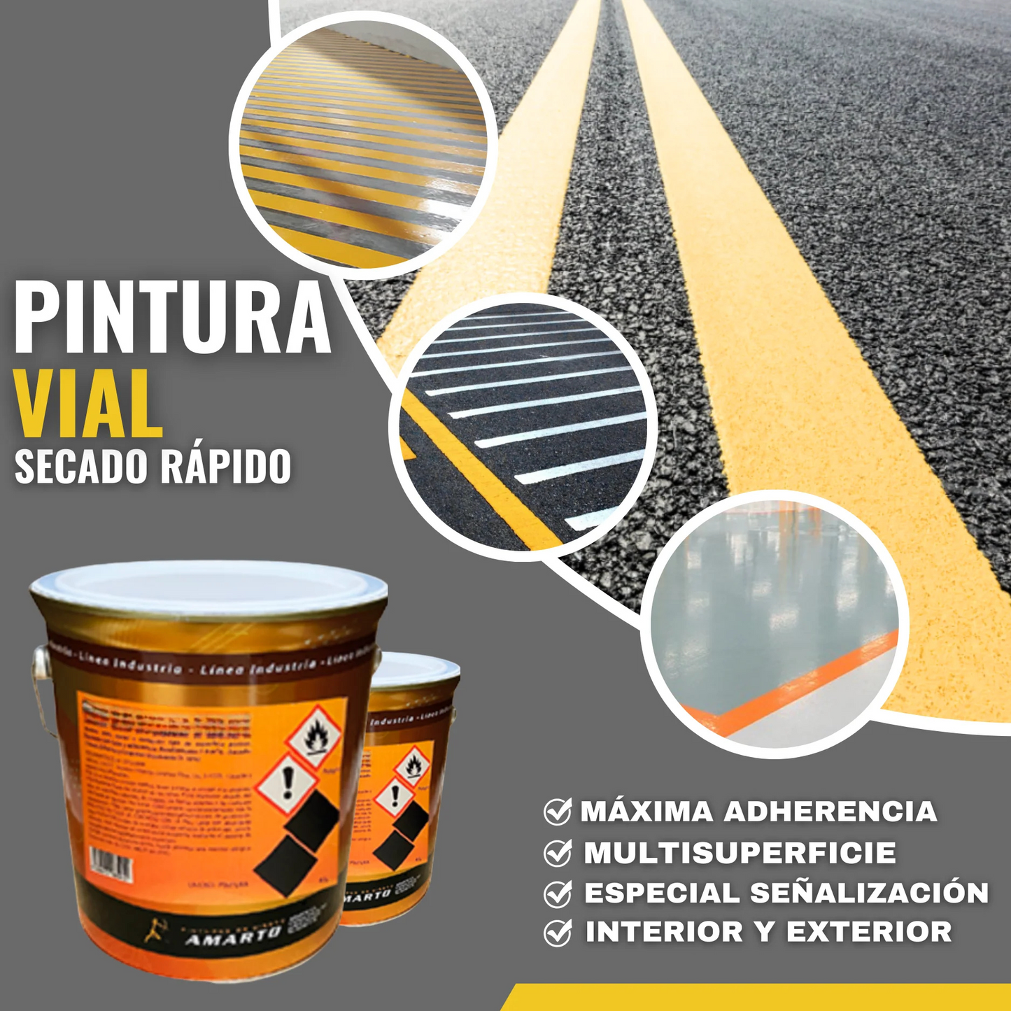 Pintura Vial para Pavimentos y Señalización