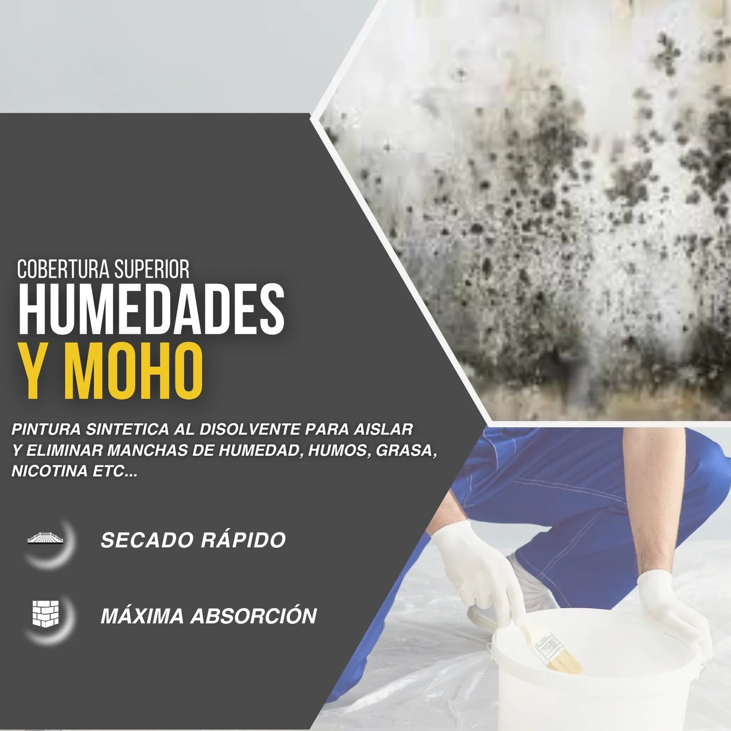 Pintura Sintética Quitamanchas Antihumedad