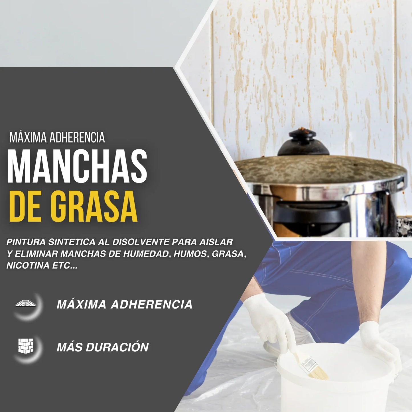 Pintura Sintética Quitamanchas Antihumedad