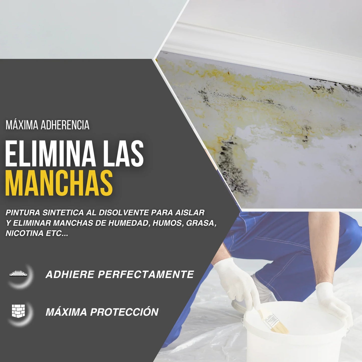 Pintura Sintética Quitamanchas Antihumedad