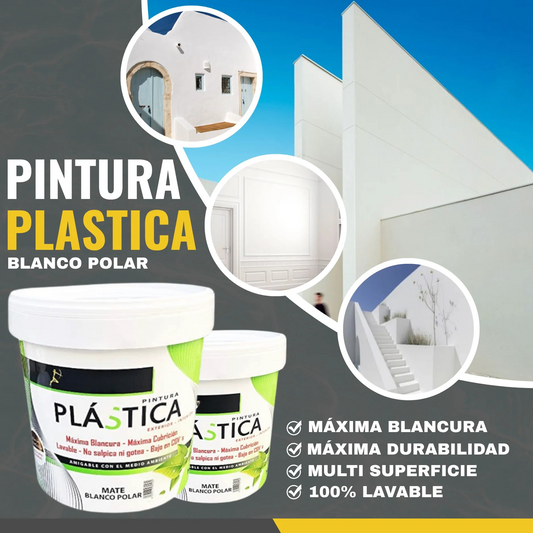 Pintura Plástica Mate Blanco Polar