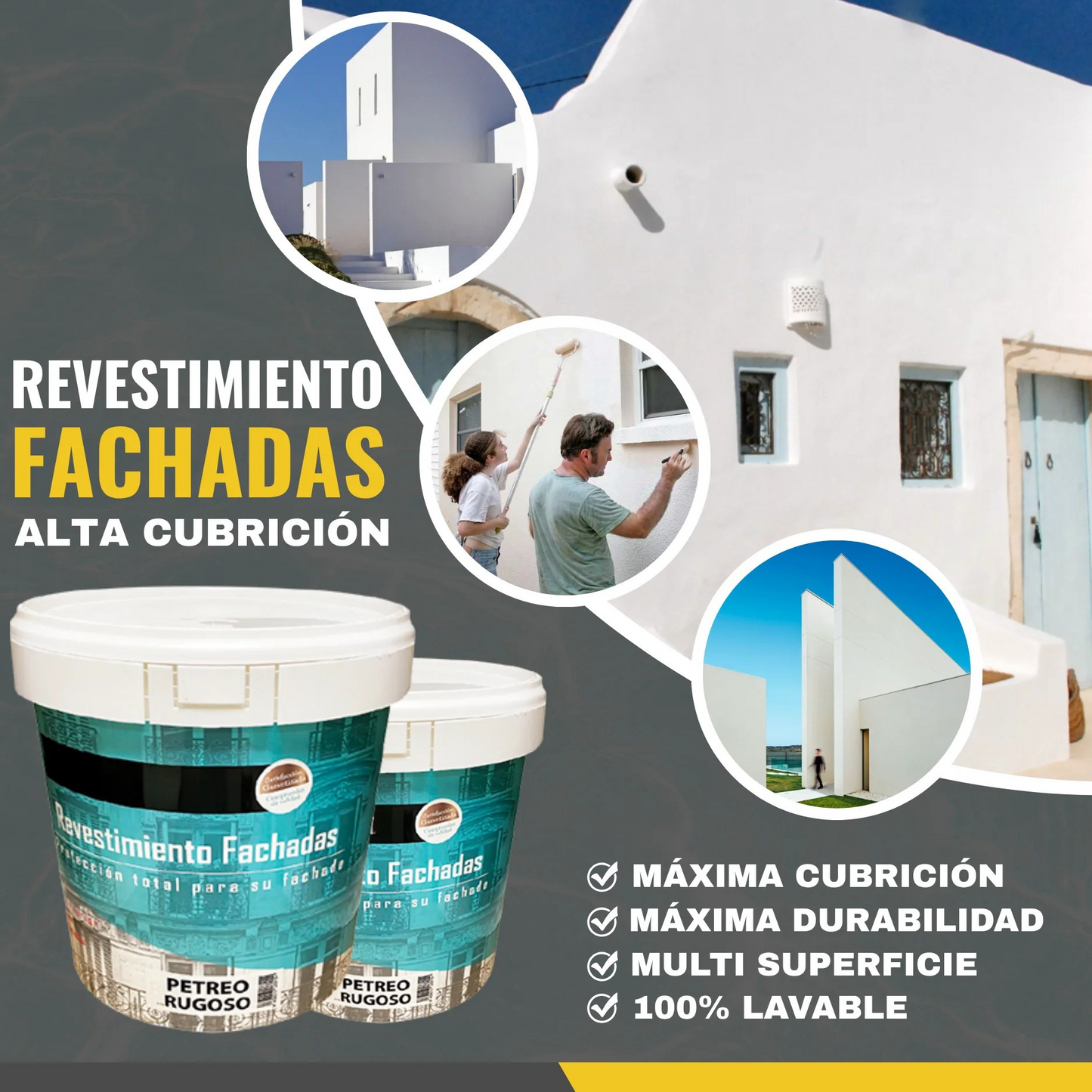 Revestimiento Rugoso para Fachadas