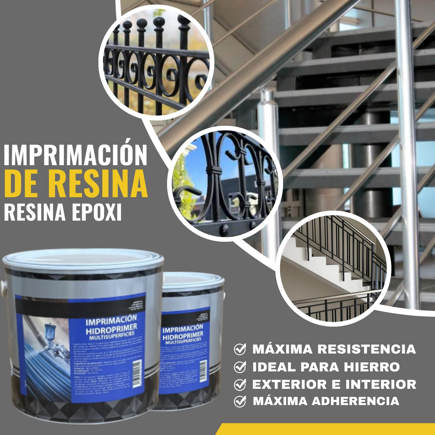 Imprimación con Resina Epoxi Blanca Multisuperficies