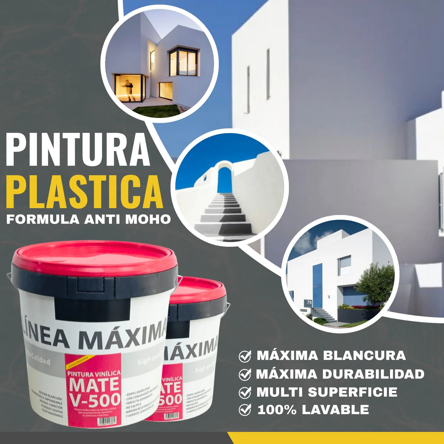 Pintura Plástica Mate Vinílica